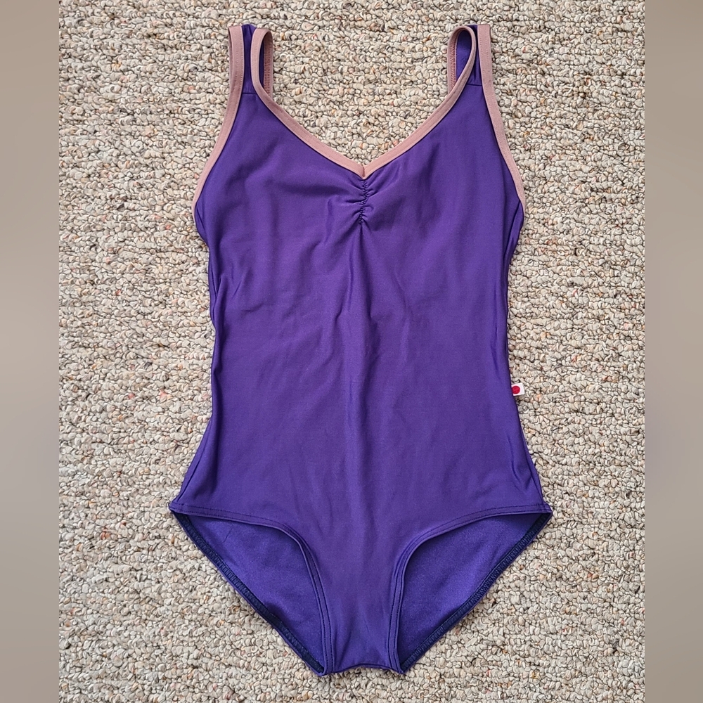 Yumiko “Anna Pinch” Leotard S | Lavender/Light Pink | Bust Panel